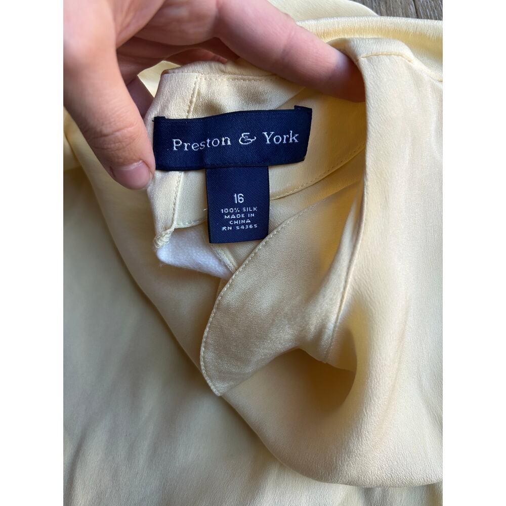 Preston & York 100% Silk butteryellow Pastel spring quietluxury summer capsule - Picture 5 of 15